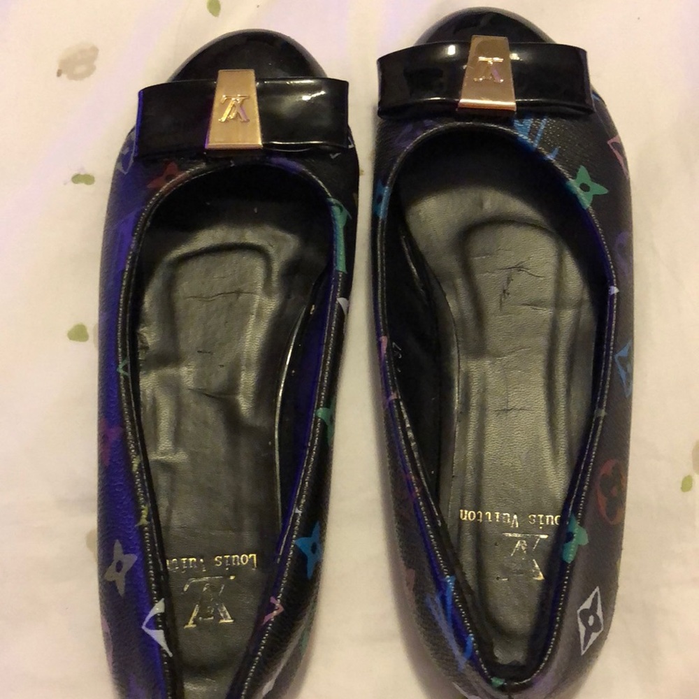 Louis butting black flats 7